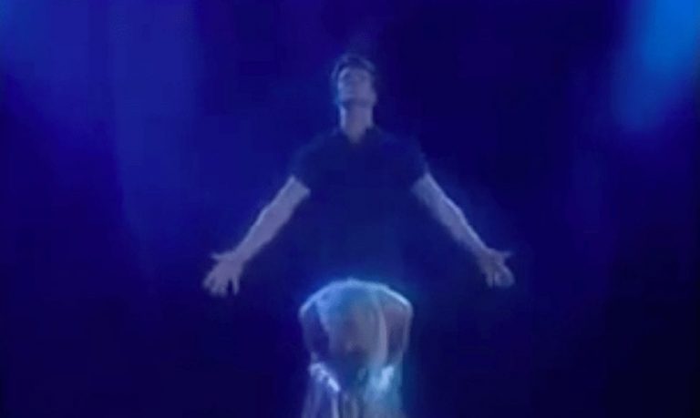 Imágenes de Patrick Swayze bailando con su mujer en la televisión hace 22 años