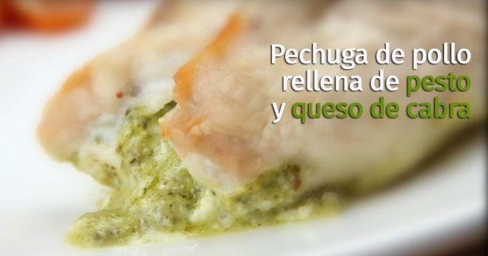 Impresionante receta de pollo relleno con pesto y queso de cabra que podrás hacer sin salir de casa
