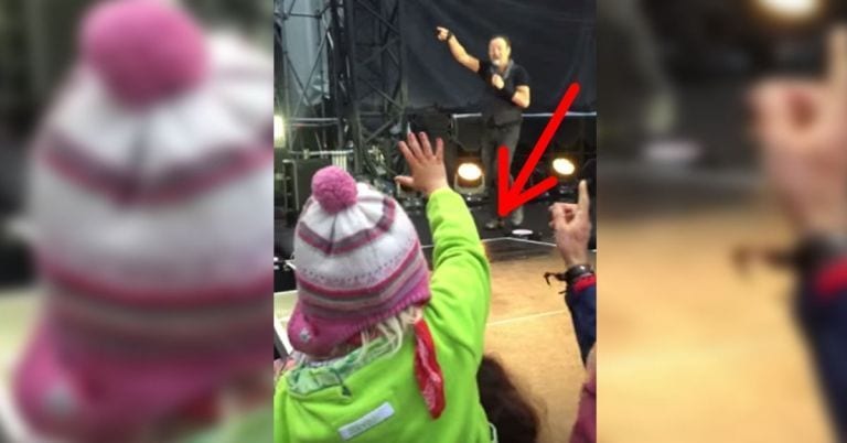 Una niña de 4 años consigue llamar la atención de Bruce Springsteen y sucede algo maravilloso