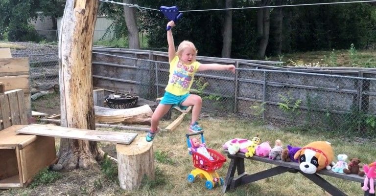 Esta niña tiene más resistencia física que tú y el papá más genial que se pueda desear