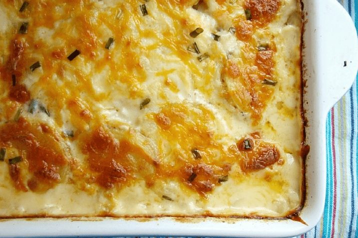 Receta de patatas con queso fundido