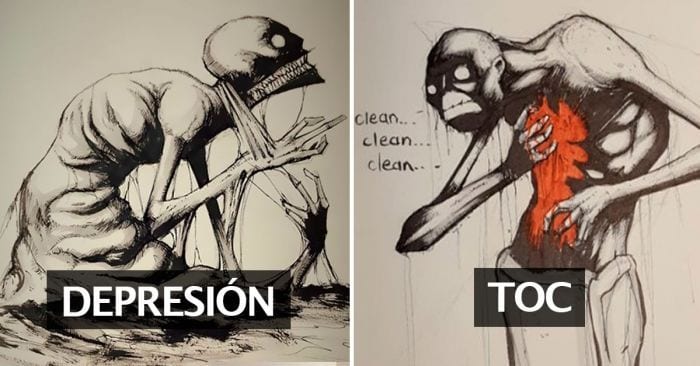 trastornos mentales dibujos