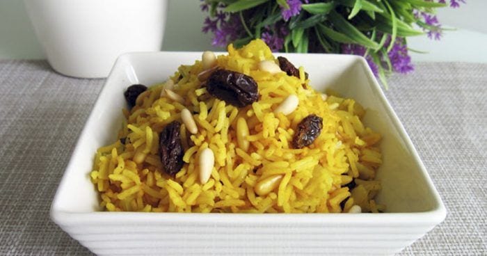 receta arroz hindu