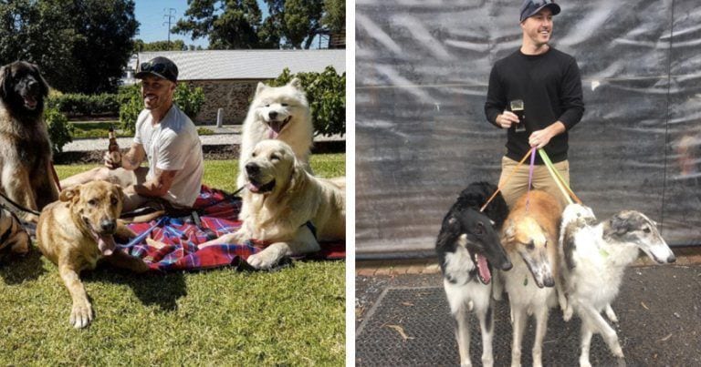 Ryan Anderson, «el mayor amante de los perros del mundo»