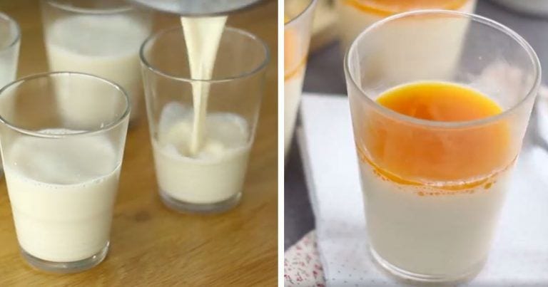 Pana cotta vegana de coco y mango, deliciosa como la original