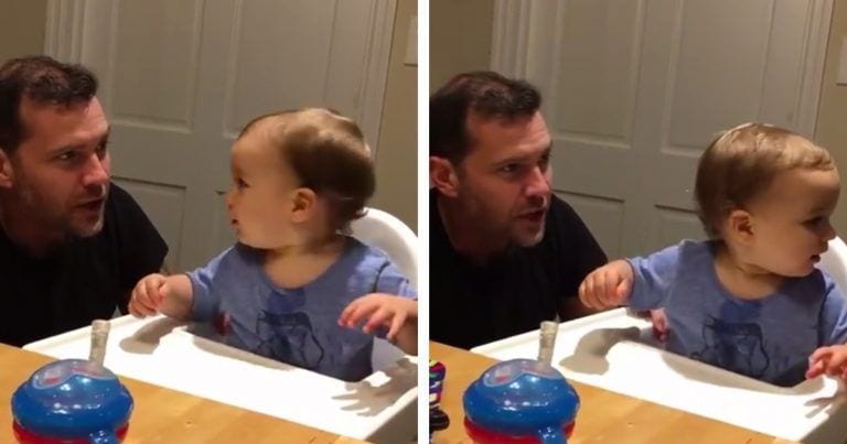 Su padre comienza a hacer beatbox y la niña tiene una reacción inesperada