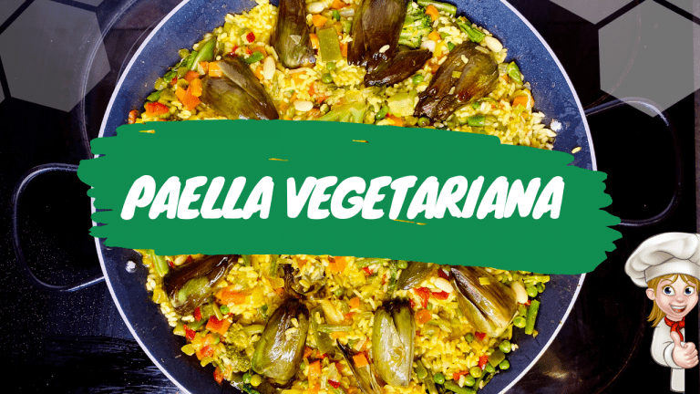 Paella vegetariana. Prepara una comida sana